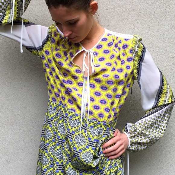 MSGM Silk Peasant Blouse IT 42 or US 6 - Picture 2 of 10